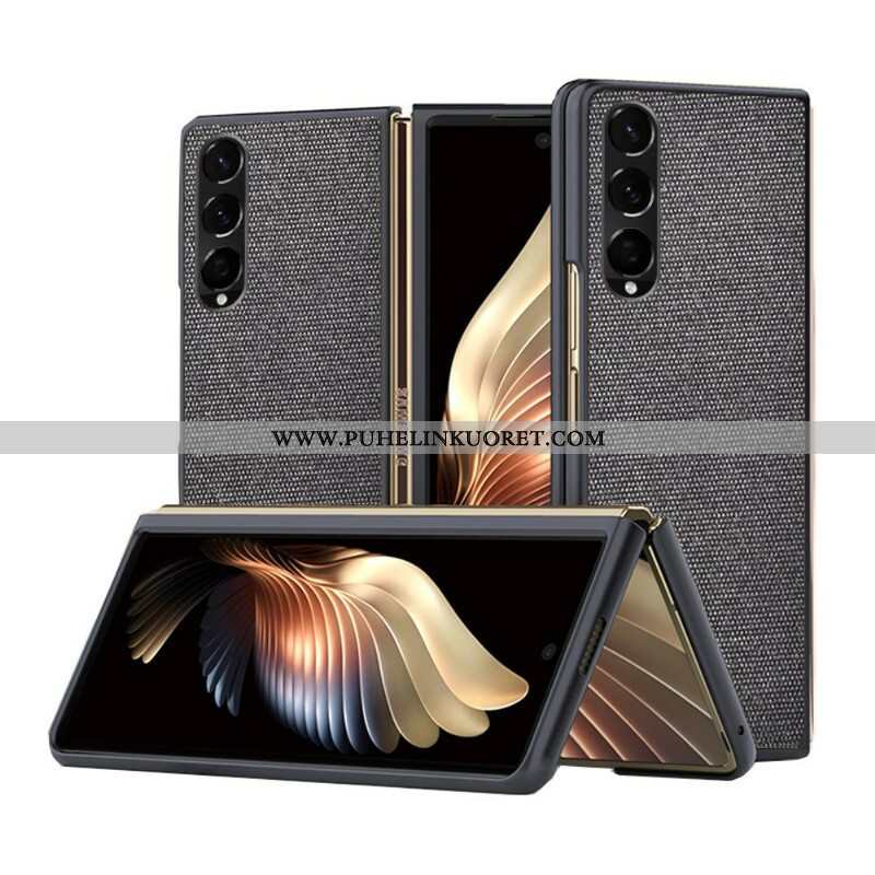 Kuori Samsung Galaxy Z Fold 3 5G Teksturoitu Nahkaefekti