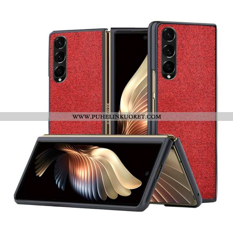 Kuori Samsung Galaxy Z Fold 3 5G Teksturoitu Nahkaefekti