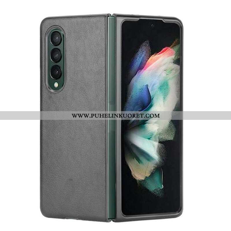 Case Samsung Galaxy Z Fold 3 5G Litsi-nahkaefekti