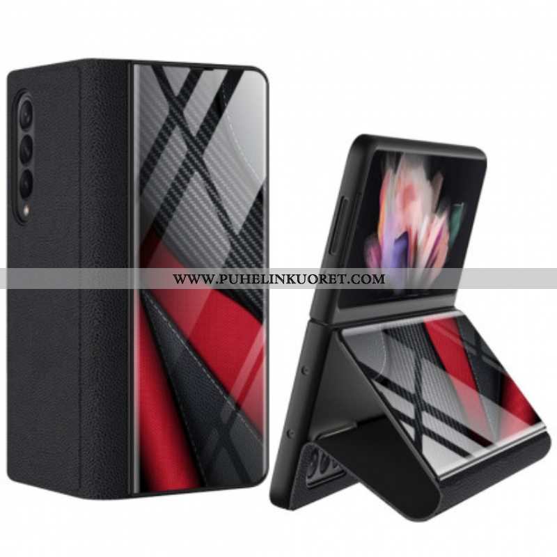 Puhelinkuoret Samsung Galaxy Z Fold 3 5G Kotelot Flip Gkk Carbon Karkaistu Lasi