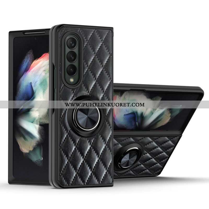 Kuori Samsung Galaxy Z Fold 3 5G Pehmustettu Ring-supportilla