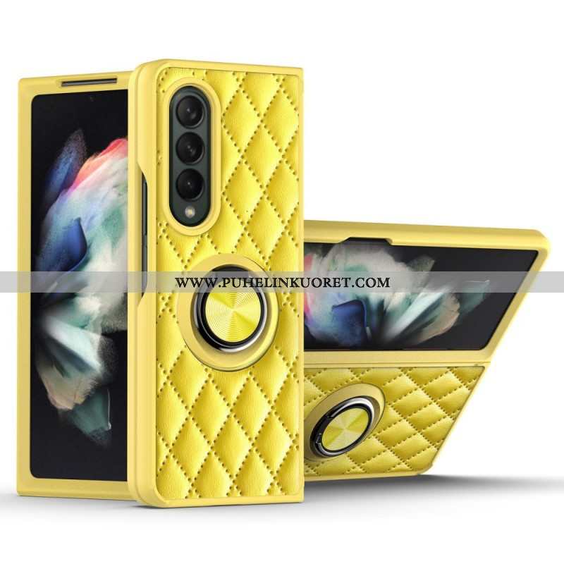 Kuori Samsung Galaxy Z Fold 3 5G Pehmustettu Ring-supportilla