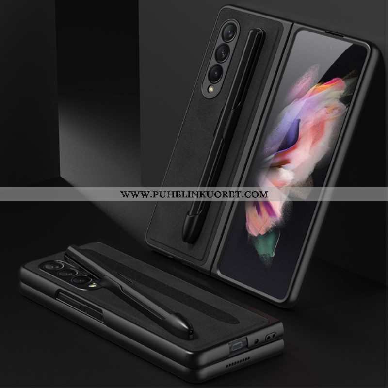 Case Samsung Galaxy Z Fold 3 5G Nahkavaikutteinen Kynäteline Gkk