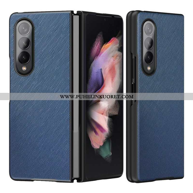 Kuori Samsung Galaxy Z Fold 3 5G Teksturoitu Nahka