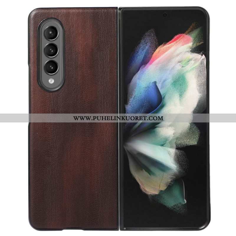 Case Samsung Galaxy Z Fold 4 Vanhentunut Tekonahka