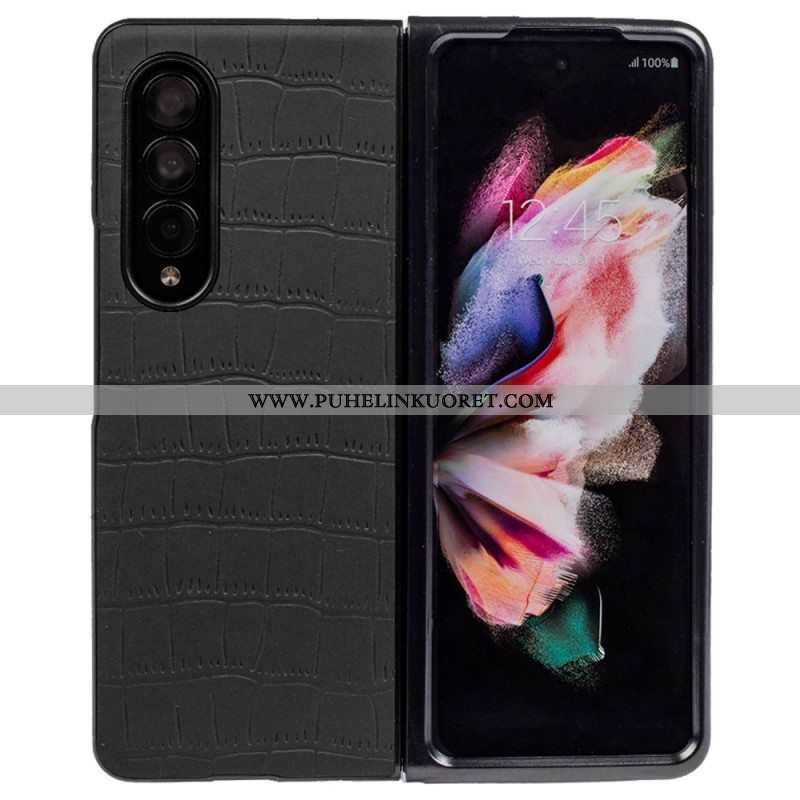 Case Samsung Galaxy Z Fold 4 Kohokuvioitu Krokotiili