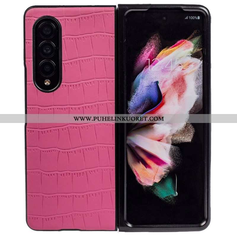 Case Samsung Galaxy Z Fold 4 Kohokuvioitu Krokotiili