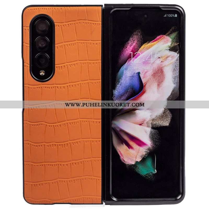 Case Samsung Galaxy Z Fold 4 Kohokuvioitu Krokotiili