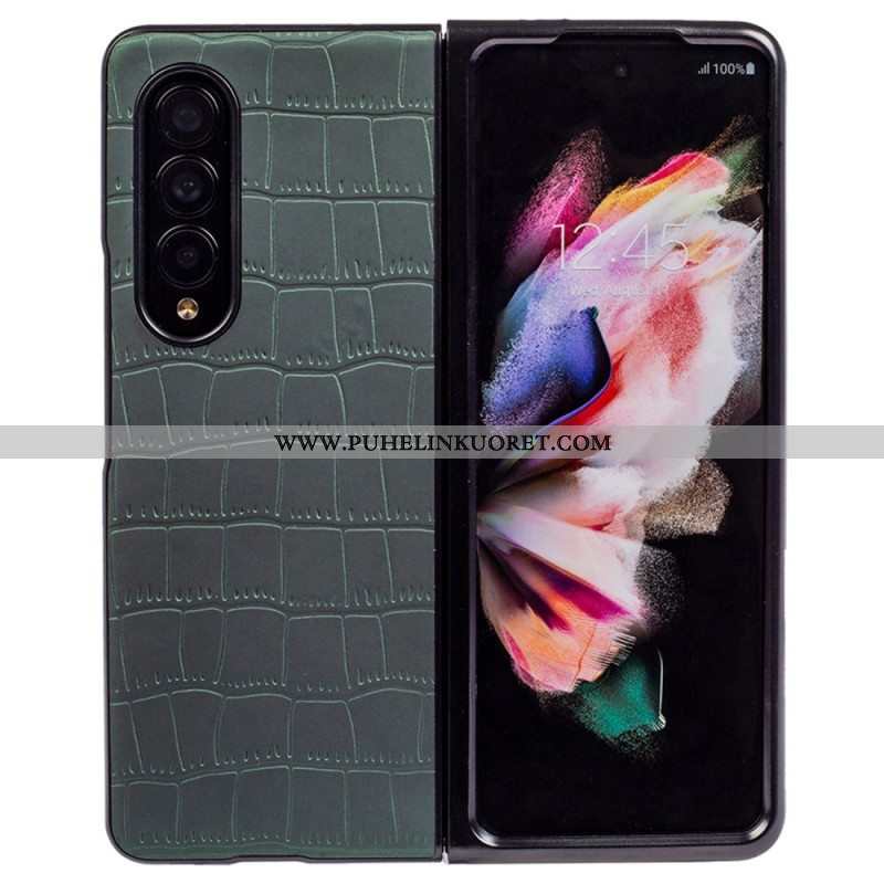 Case Samsung Galaxy Z Fold 4 Kohokuvioitu Krokotiili