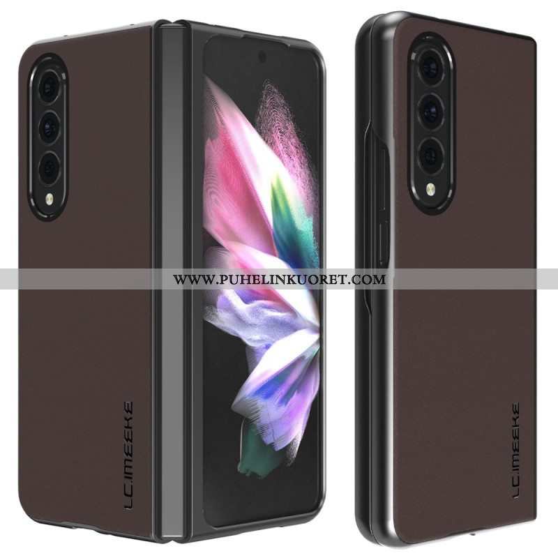 Kuori Samsung Galaxy Z Fold 4 Lc. Imeeke Pehmeä Keinonahka