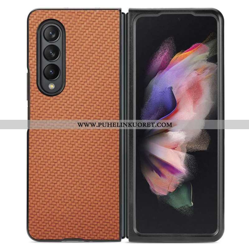 Kuori Samsung Galaxy Z Fold 4 Kudottu Vaikutus Hiilikuitu