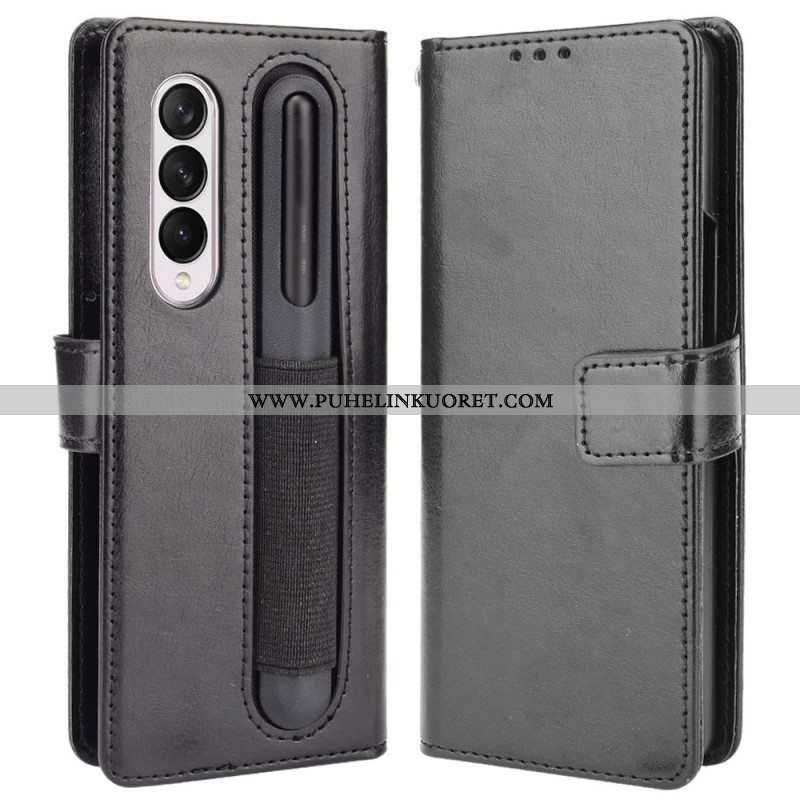 Kotelot Samsung Galaxy Z Fold 4 Suojaketju Kuori Retro Business Strappy