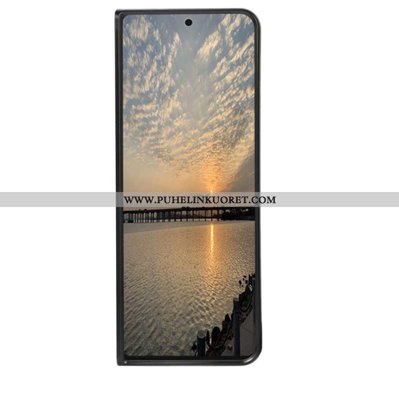 Kuori Samsung Galaxy Z Fold 4 Tekokrokotiilin Nahkaa