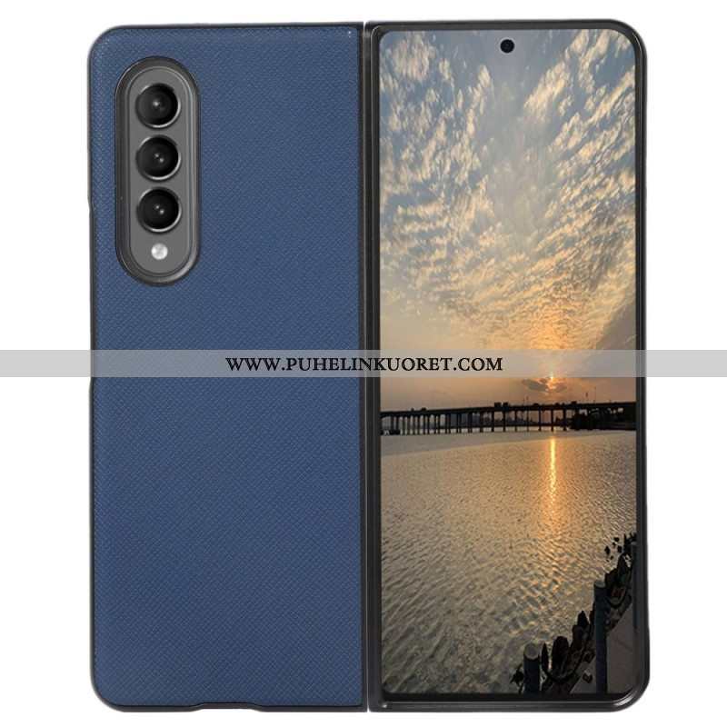 Case Samsung Galaxy Z Fold 4 Keinonahka Cross Texture