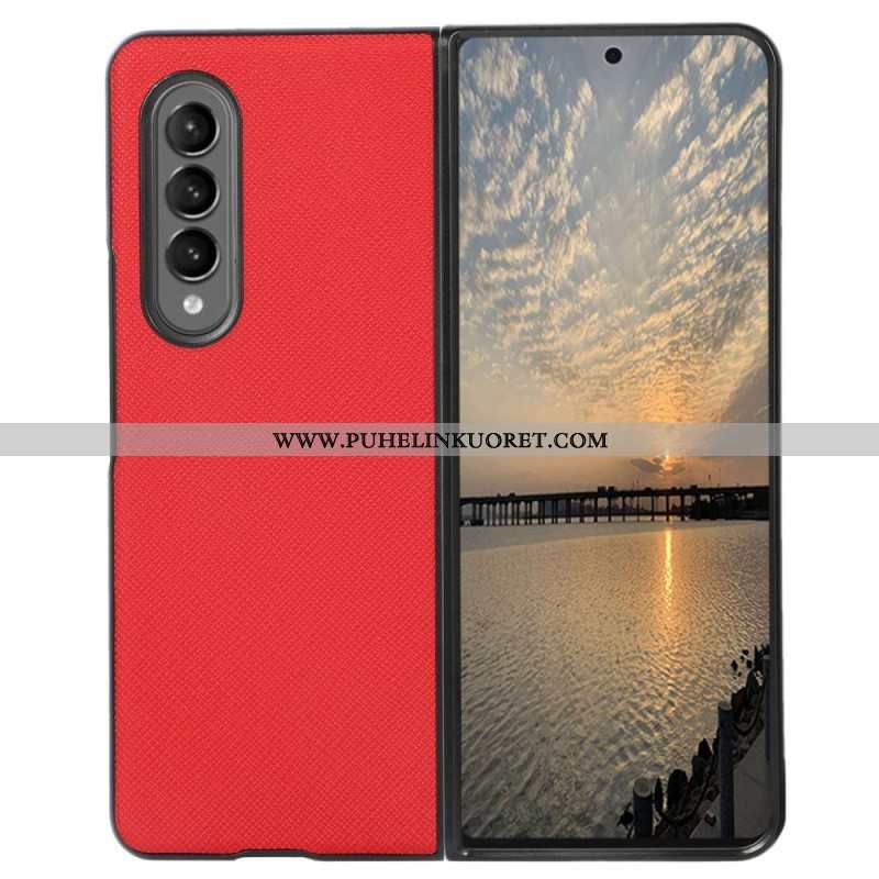 Case Samsung Galaxy Z Fold 4 Keinonahka Cross Texture