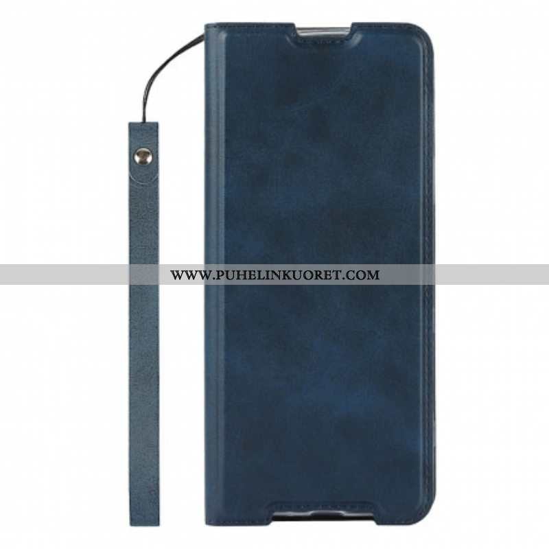 Puhelinkuoret Sony Xperia 1 III Suojaketju Kuori Kotelot Flip Faux Leather Class Strappy