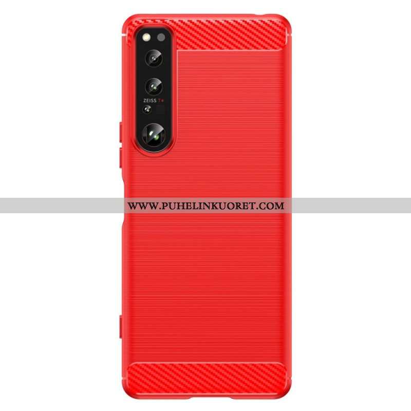 Case Sony Xperia 1 IV Harjattua Hiilikuitua