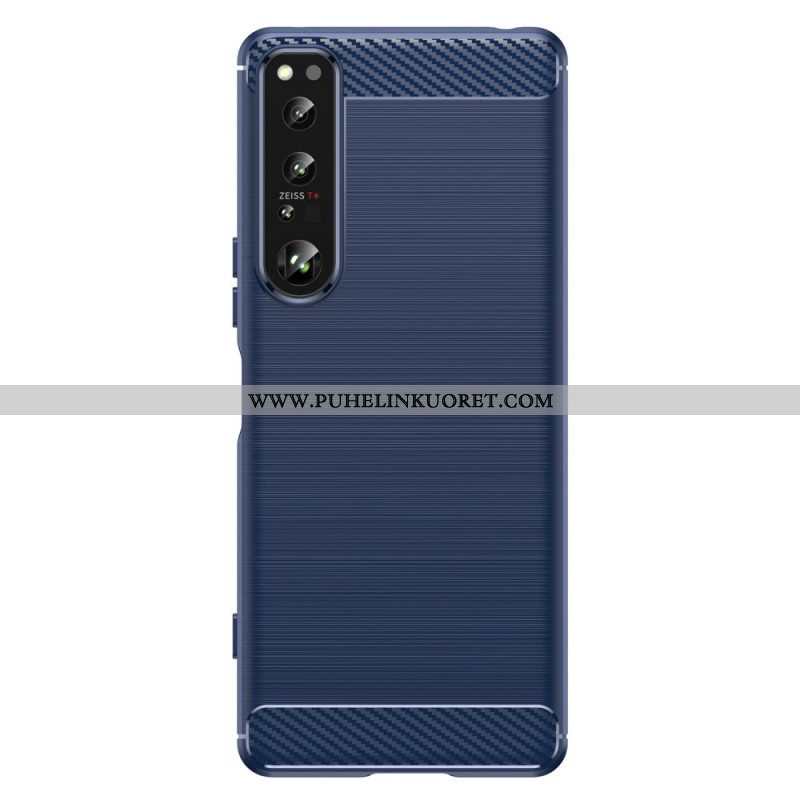 Case Sony Xperia 1 IV Harjattua Hiilikuitua