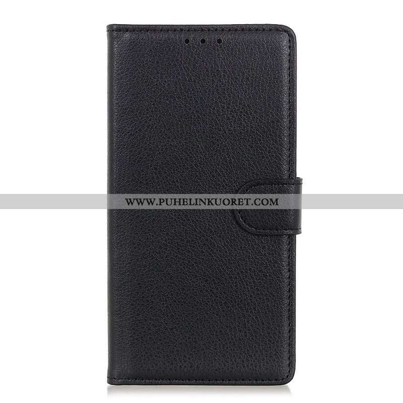 Flip Case Sony Xperia 1 IV Perinteinen Litchi Faux Leather