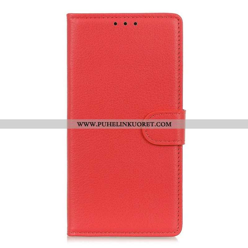 Flip Case Sony Xperia 1 IV Perinteinen Litchi Faux Leather