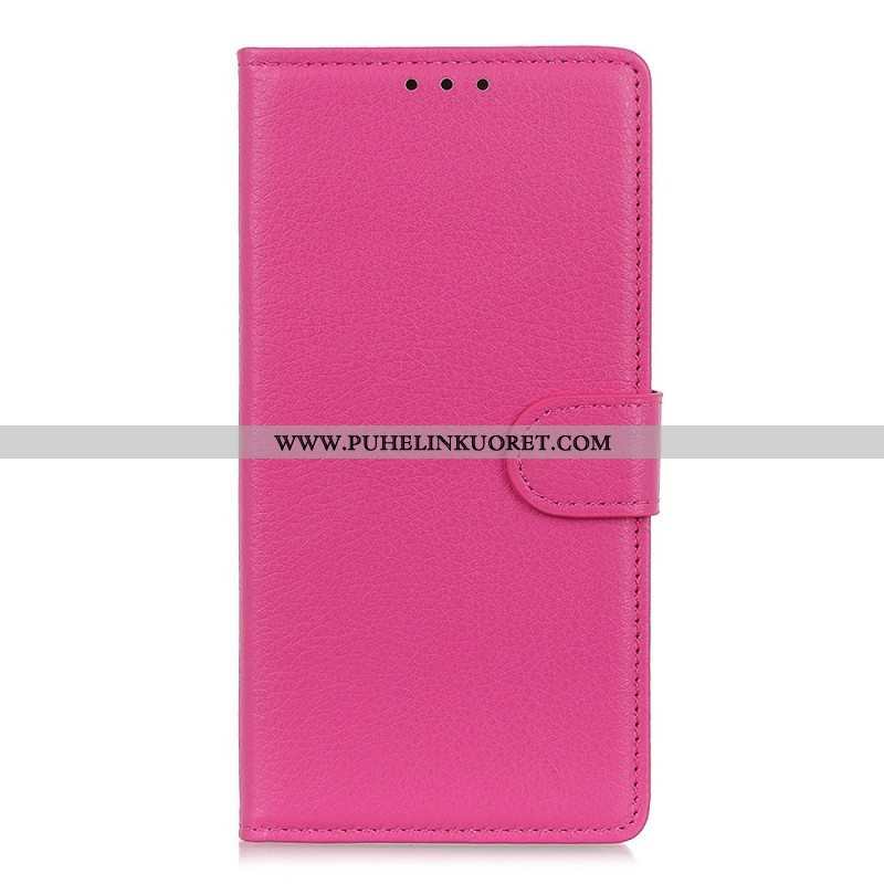 Flip Case Sony Xperia 1 IV Perinteinen Litchi Faux Leather