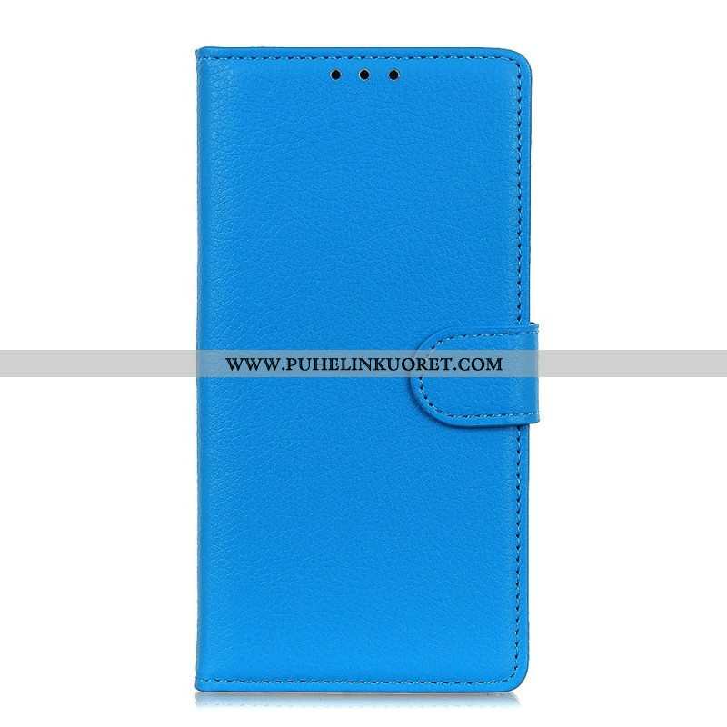 Flip Case Sony Xperia 1 IV Perinteinen Litchi Faux Leather