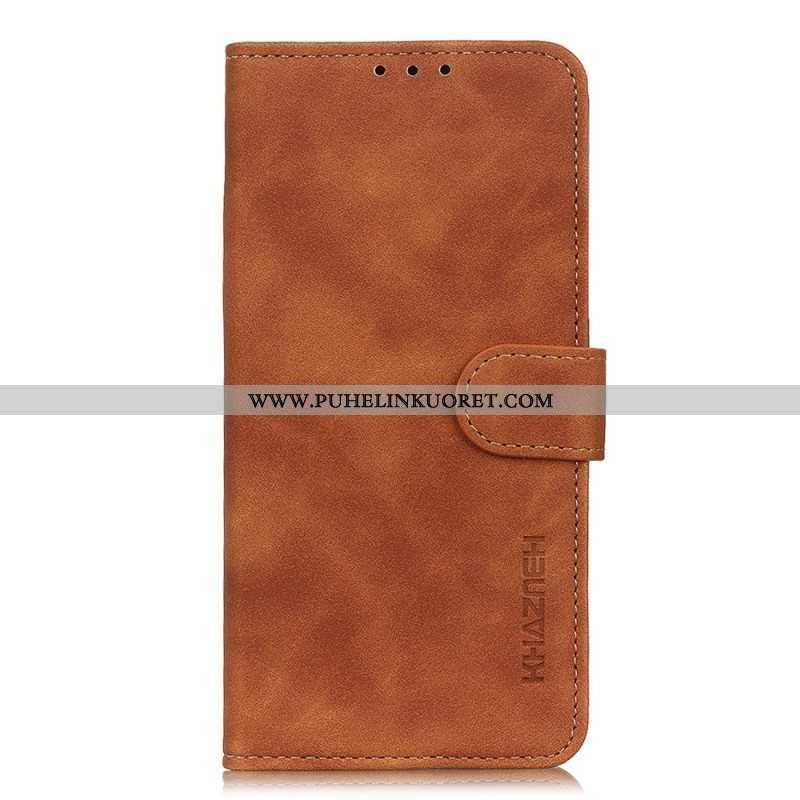 Flip Case Sony Xperia 10 IV Khazneh Vintage Nahkaefekti