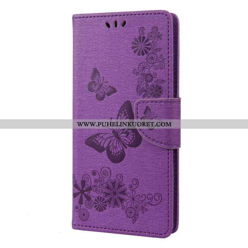 Flip Case Sony Xperia 10 IV Perhosia Lennossa