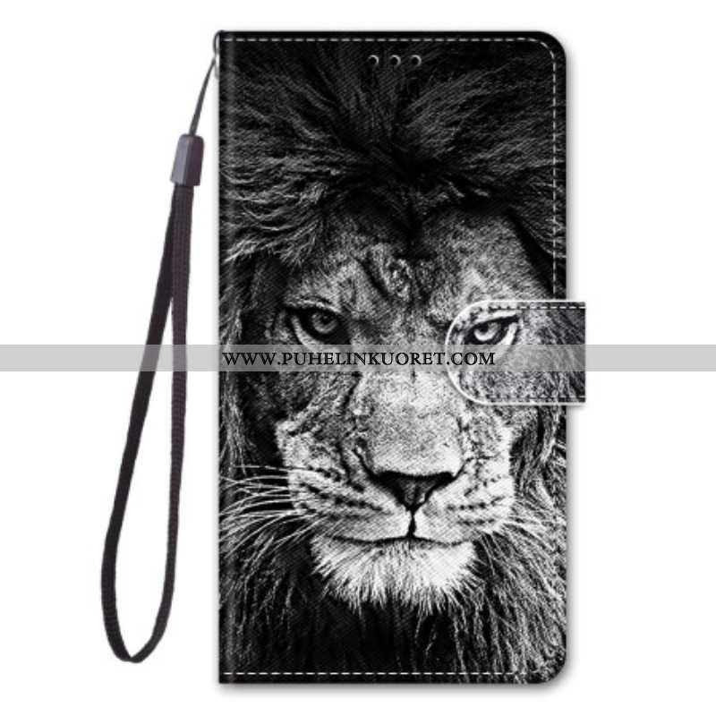 Kotelot Sony Xperia 10 IV Suojaketju Kuori Lanyard Lion