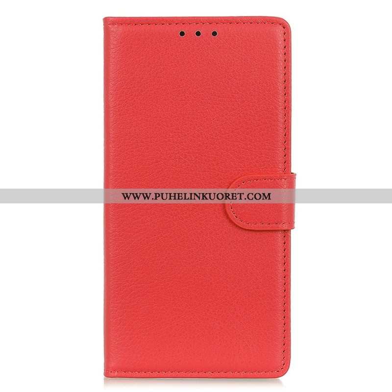 Kotelot Sony Xperia 5 IV Perinteinen Litchi Faux Leather