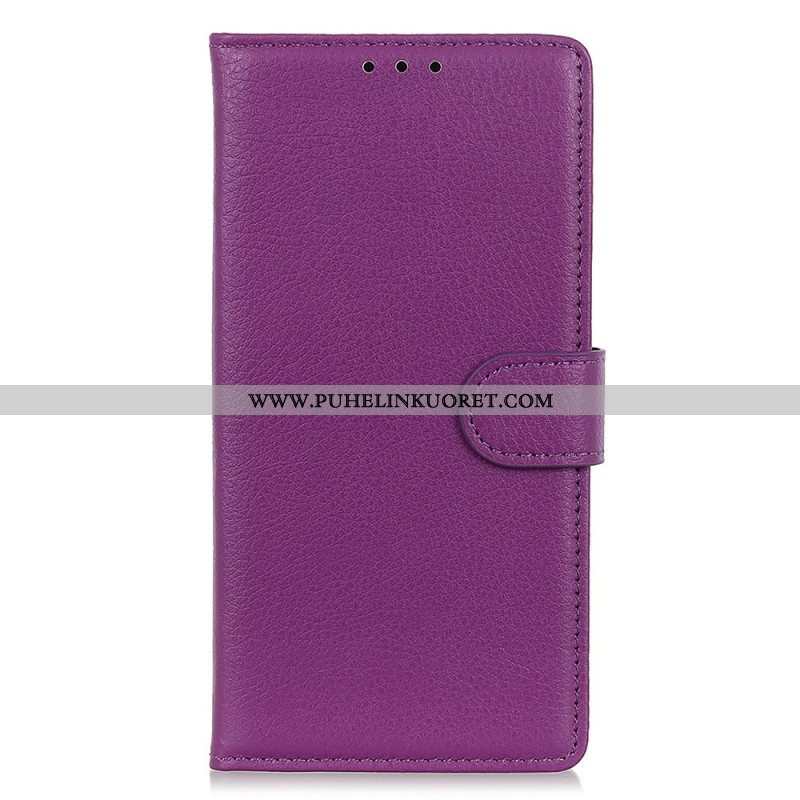 Kotelot Sony Xperia 5 IV Perinteinen Litchi Faux Leather