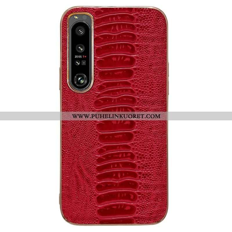 Case Sony Xperia 5 IV Crocodile Style Aitoa Nahkaa