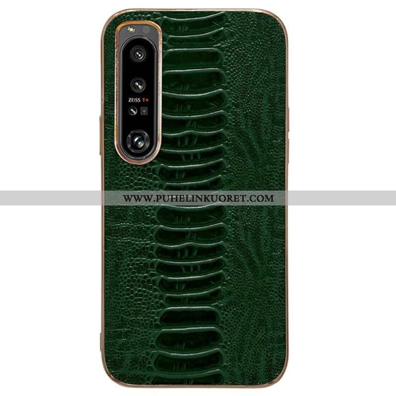 Case Sony Xperia 5 IV Crocodile Style Aitoa Nahkaa