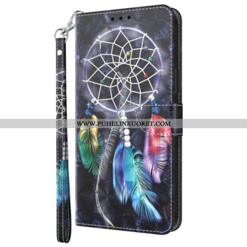 Flip Case Sony Xperia 5 IV Suojaketju Kuori Hihna Dream Catcher