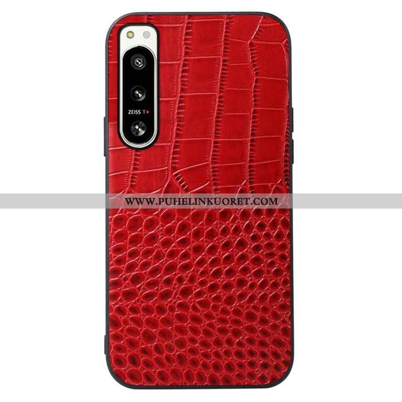 Case Sony Xperia 5 IV Aito Crocodile Texture -nahka