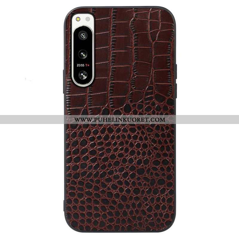 Case Sony Xperia 5 IV Aito Crocodile Texture -nahka