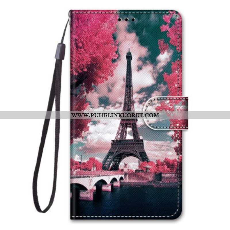 Kotelot Xiaomi 12 / 12X Suojaketju Kuori Eiffel-torni Hihnalla