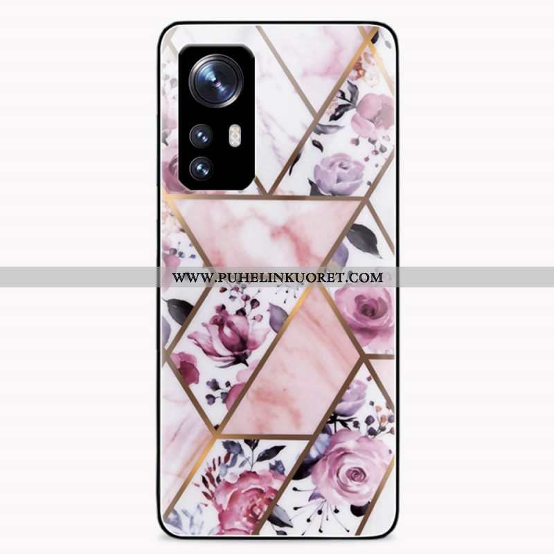 Case Xiaomi 12 / 12X Geometria Marmori Karkaistu Lasi