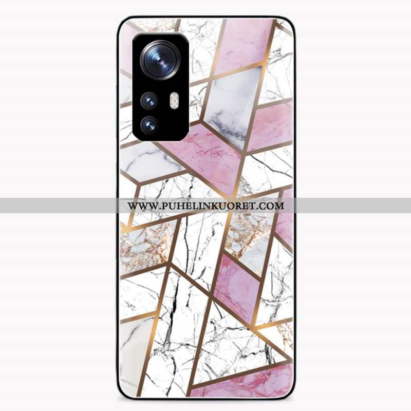 Case Xiaomi 12 / 12X Geometria Marmori Karkaistu Lasi