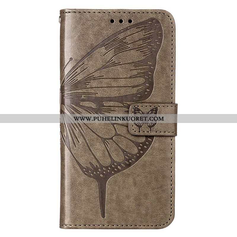 Kotelot Xiaomi 12 Lite Butterfly Design Kaulanauhalla