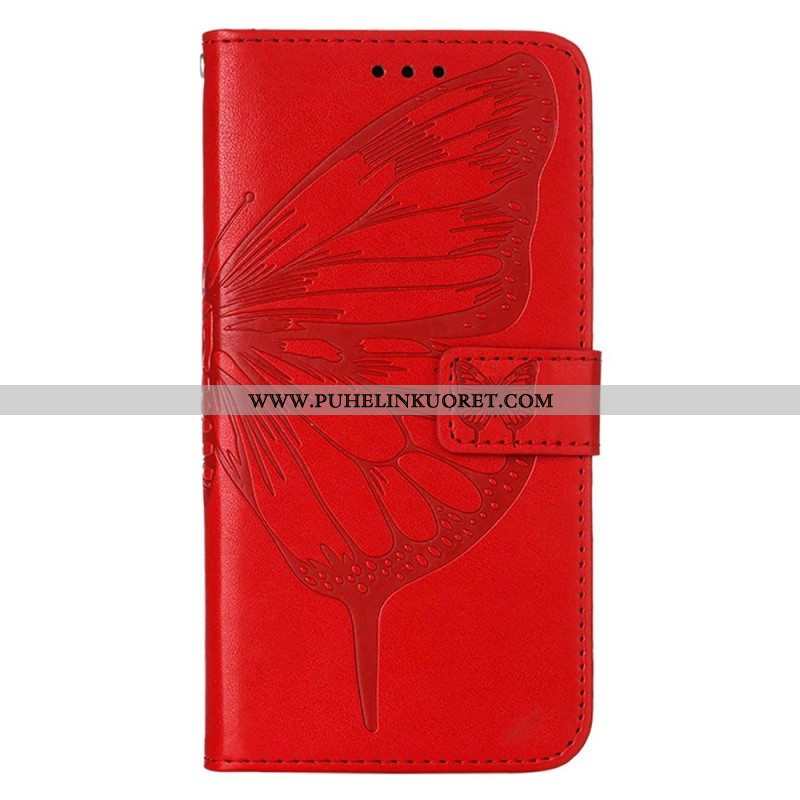 Kotelot Xiaomi 12 Lite Butterfly Design Kaulanauhalla