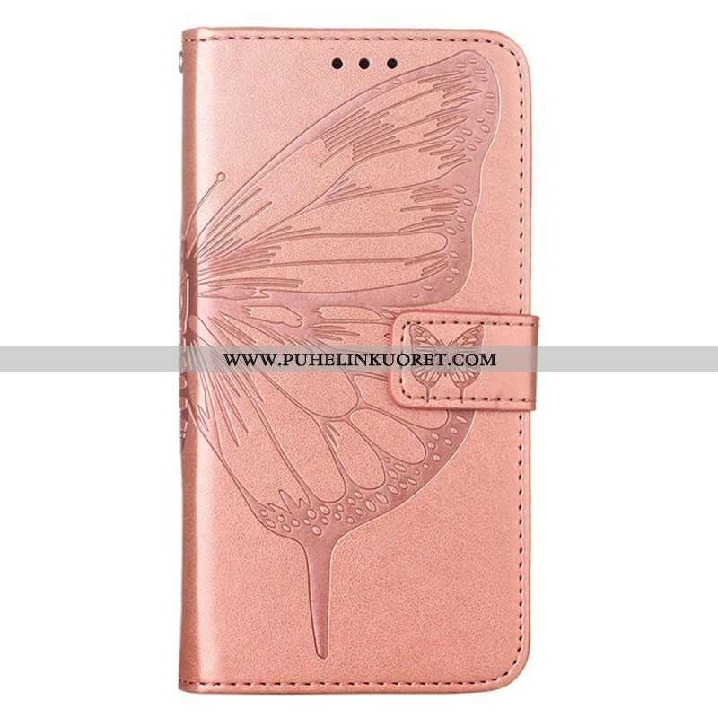 Kotelot Xiaomi 12 Lite Butterfly Design Kaulanauhalla