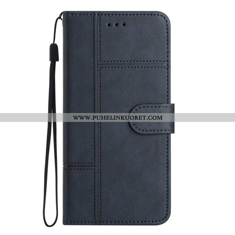 Flip Case Xiaomi 12 Lite Suojaketju Kuori Strappy Business Style