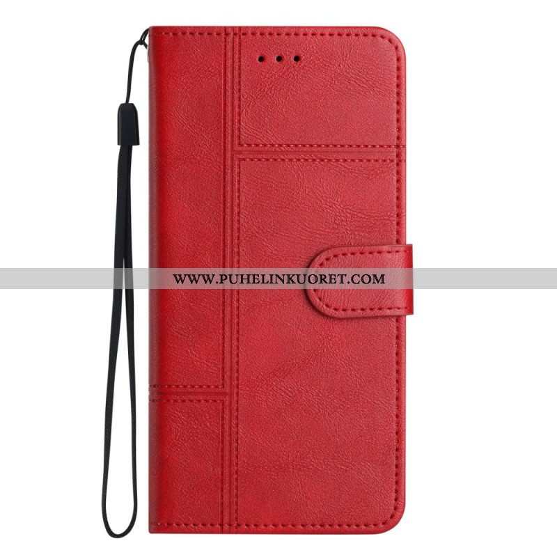 Flip Case Xiaomi 12 Lite Suojaketju Kuori Strappy Business Style