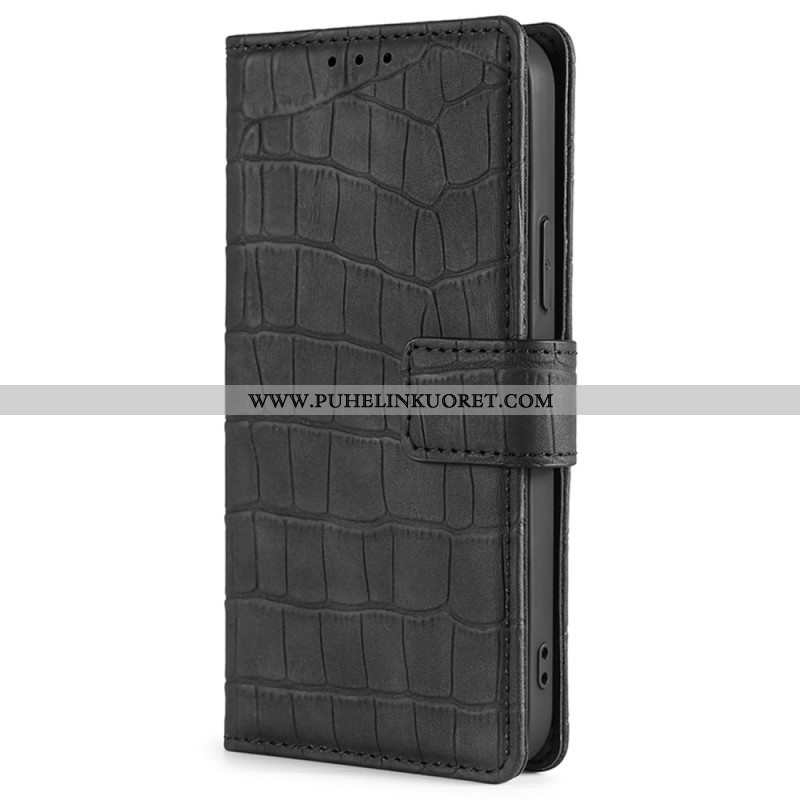 Flip Case Xiaomi 12T / 12T Pro Ihokosketuskrokotiili