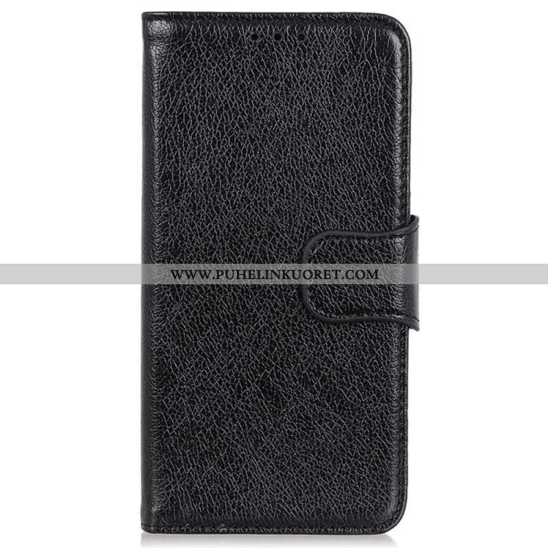 Flip Case Xiaomi 13 Lite Halkaistu Nappan Nahka