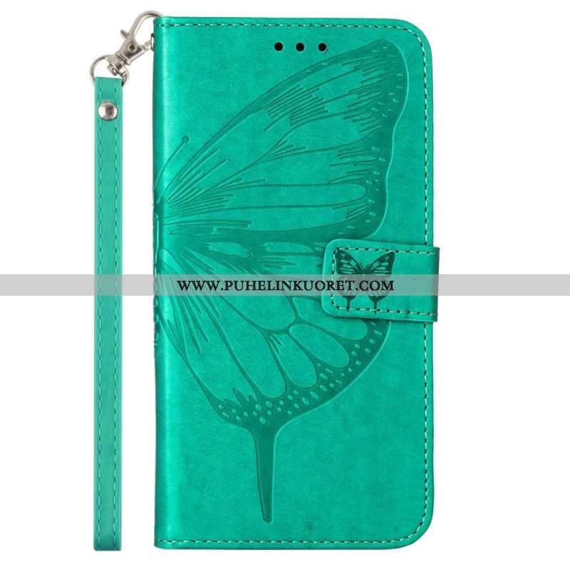 Kotelot Xiaomi 13 Lite Butterfly Design Kaulanauhalla