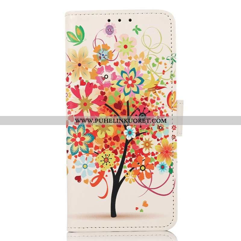 Flip Case Xiaomi 13 Lite Kukkiva Puu