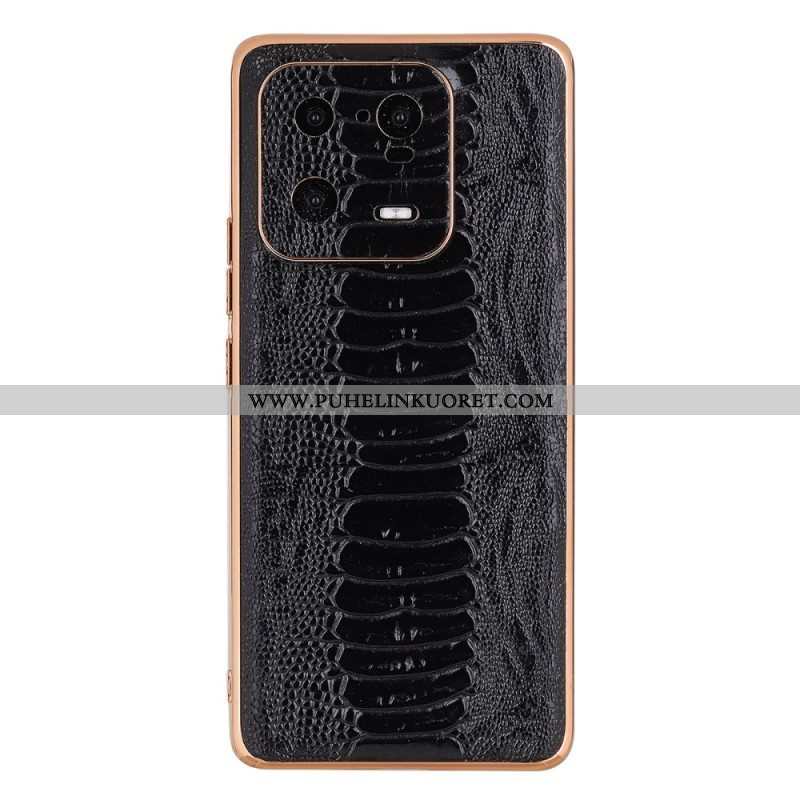 Kuori Xiaomi 13 Pro Crocodile Style Aitoa Nahkaa