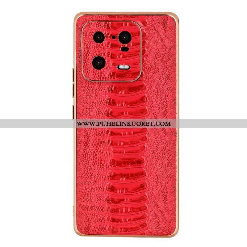 Kuori Xiaomi 13 Pro Crocodile Style Aitoa Nahkaa